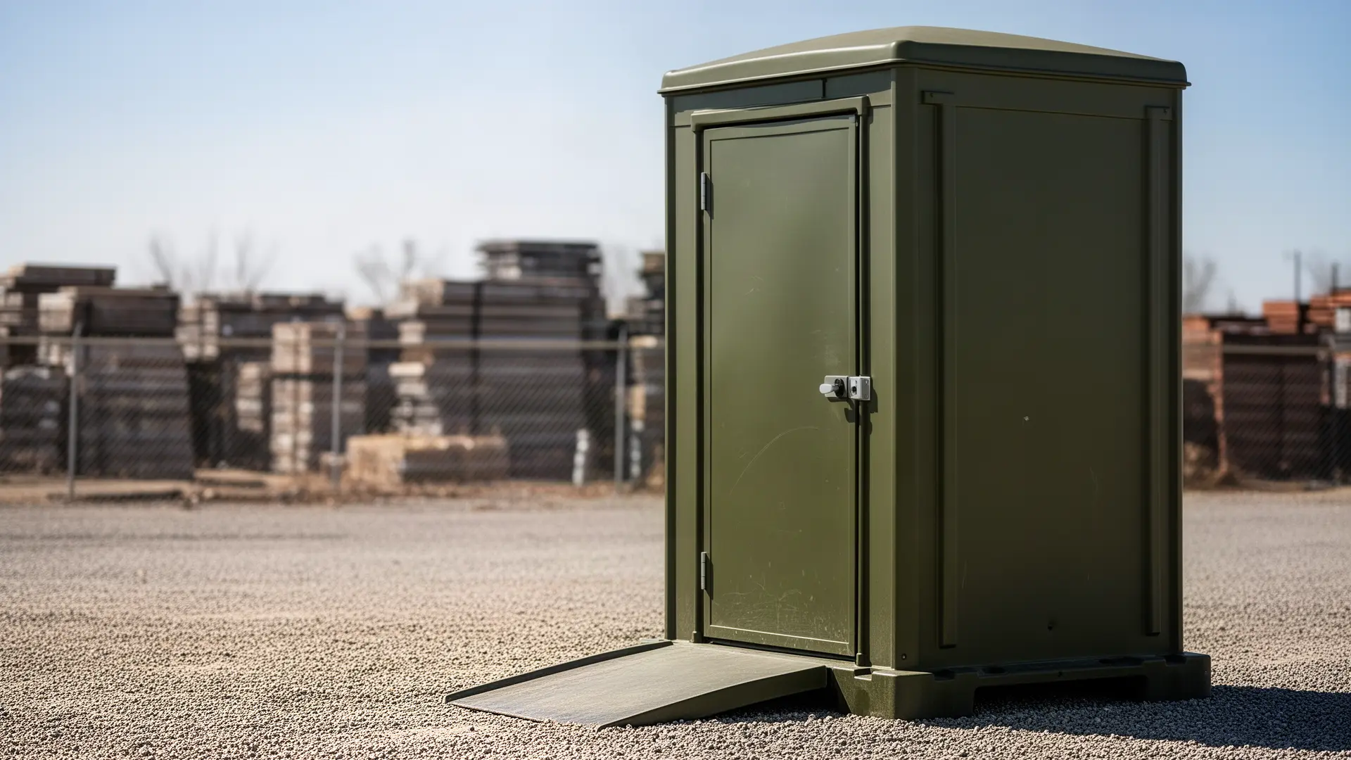 Clean porta potty unit from Herndon Bros Porta Potty Rental in Houston, TX